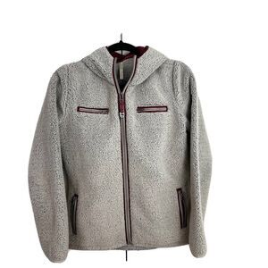 KUHL Sherpa Fleece Jacket Women’s‎ S Hooded Full Zip Pockets